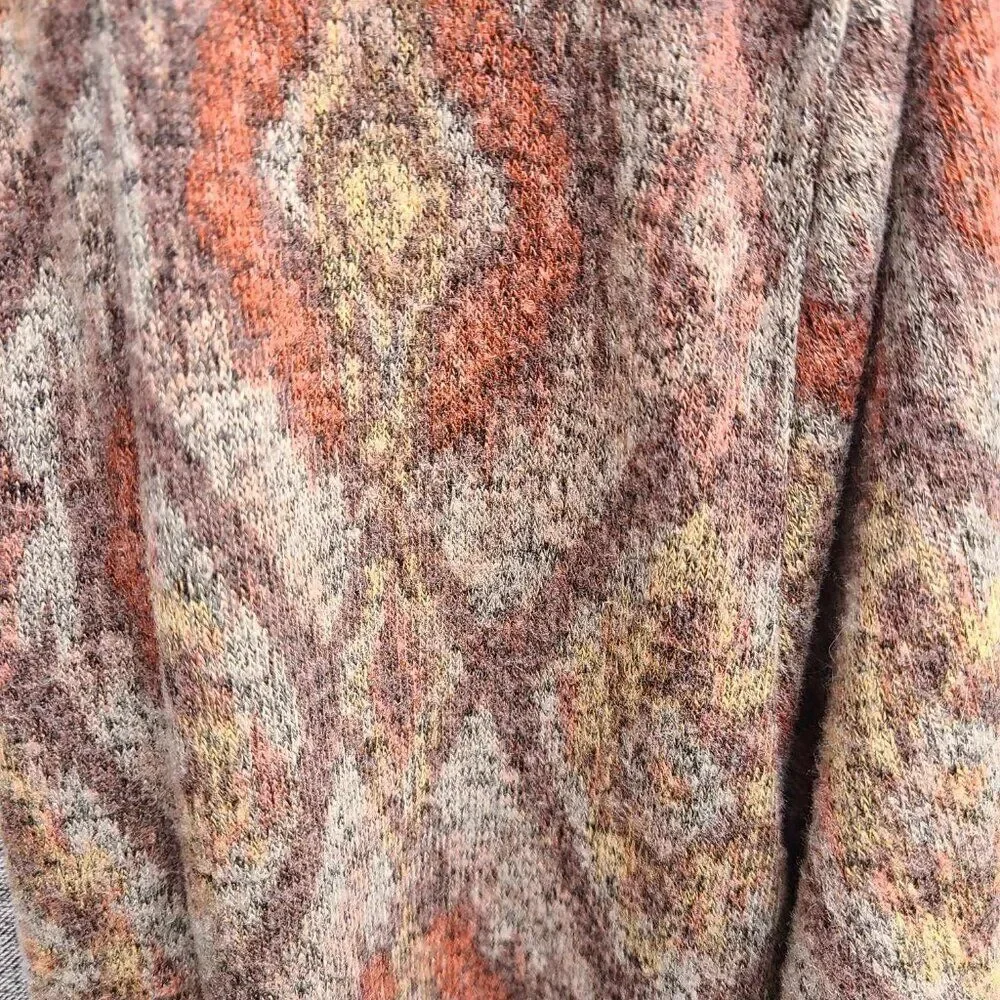 Maurices Brown Rust Tan Open Front Midi Sweater size XL BOHO